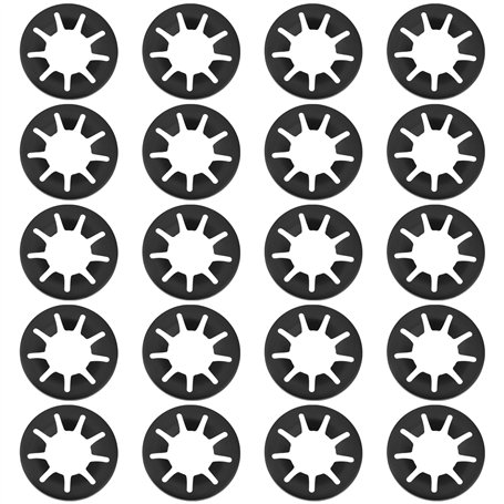 SG Store Lot de 20 Rondelles de Serrage à Dents Internes pour Roulement d'arbre de 20 Mm pour Roue de Véhicule Meubles 19 X 38