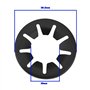 SG Store Lot de 20 Rondelles de Serrage à Dents Internes pour Roulement d'arbre de 20 Mm pour Roue de Véhicule Meubles 19 X 38,2