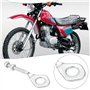 Briny River Lot de 2 paires de tendeurs de chaîne de 12 mm avec écrous pour quad, moto tout-terrain 110 cc 125 cc Argenté