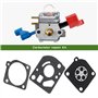 Briny River 2 Ensembles Kit de Réparation de Diaphragme de Carburateur Compatible avec Zama RB-47 C1Q-E3 C1Q-E4 C1Q-E6A C1Q-W11 