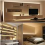 LE Ruban LED Blanc Chaud 5m, Bande LED Autocollant 300 LEDs SMD 2835 3000K, Bande LED Lumineuse 18W 1200lm pour Chambre, Plafond