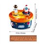 WEofferwhatYOUwant Boîte à Musique Dansante - Alunissage Thème Spatial – Décoration de Gâteau d'Anniversaire avec Astronaute et