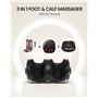 RENPHO Masseur de Pieds Shiatsu, Masseur de Jambes Avec Télécommand, Masseur de Mollets, Chambre Pour Pieds 19,5 cm in Large, Pe