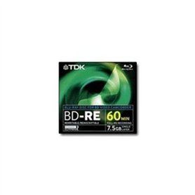TDK BD-RE Disques Blu-Ray 7,5 Go 8 cm – Pack 1 – 60 Min TDK BD-RE Disques Blu-Ray 7