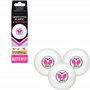 Butterfly Balles de ping-Pong 3 étoiles R40+ | Balles de ping-Pong Professionnelles Premium Blanches (Paquet de 3) | Balles de p
