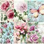 Papier de riz vintage sur le thème des fleurs