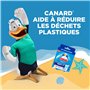 Canard WC Fresh Disc Fraîcheur Marine - Bloc WC Sans Cage Nettoyant - Nettoie à 360° - Nouvel Emballage 100% Carton - 1 Applicat
