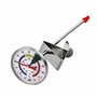 Thermomètre à lait pour café avec sonde en acier inoxydable de 175 mm Thermomètre à café avec clip Température du lait professio