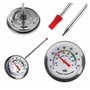 Thermomètre à compost - Thermomètre à cadran en acier inoxydable pour compostage maison et jardin - Diamètre 50 mm - Cadran C &