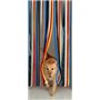 Rideau de porte à lamelles - Store anti-insectes - Multicolore - 80 cm de large x 200 cm de hauteur