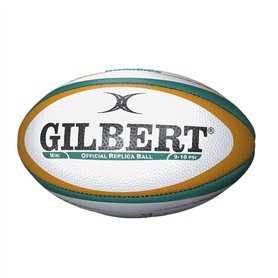 Gilbert Mini Ballon de Rugby Taille 1 – Produit sous Licence Officielle Australie Rugby – Matériau de Haute qualité et Logos Aus