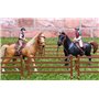 Toyland® - Ensemble de Jeu avec clôture pour Chevaux et sauts - Jouets équestres