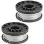 Garden Machinery Spares Bobine et fil pour coupe-bordures Spear & Jackson S1825CT S3630CT (lot de 2)