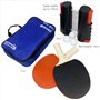 Big Game Hunters Ensemble de tennis de table | Filet extensible rétractable, raquettes, balles dans un sac en tissu Oxford | Kit