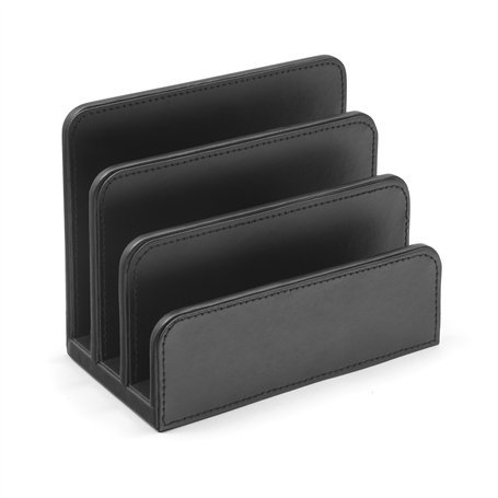 Osco Porte-lettres en similicuir - noir