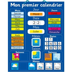 Mon premier calendrier Magnétique. 40 x 30cm Tableau rigide avec une corde pour le suspendre Mon premier calendrier Magnétique. 40 x 30cm Tableau rigide avec une corde pour le suspendre
