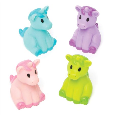 Licornes Funky Parfaites à Glisser dans les Pochettes-surprises pour que les Enfants puissent Jouer (Lot de 4)