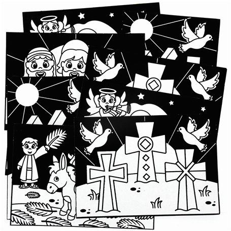 Baker Ross FC508 Lot de 10 images d'art en feutre pour enfants