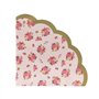 Talking Tables Truly Scrumptious Serviettes en Papier à Motif Floral et Bord Festonné pour Goûter Festif
