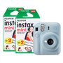 Fujifilm Instax Mini 12 Appareil Photo instantané avec Pack de 40 pellicules – Bleu Pastel