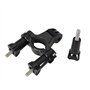 Digicharge Support de Guidon de vélo/kit de Montage seatpost Pole vélo Compatible avec Gopro Hero12 Hero11 Hero10 Max Hero9 / DJ