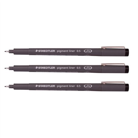 Staedtler Pigment liner stylo à pointe fine Dessin Croquis de rédaction Stylos 0