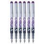 Pilot Stylo Violet/Violet V Stylo plume jetable Taille M Line svpn-4 W d'encre liquide (Lot de 6)