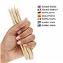 Kurtzy Outils Sculpture Argile en Bois (10 Pièces) - 14,4-16 cm - Outils Argile pour Céramique/Polymère - Outils Poterie à Deux