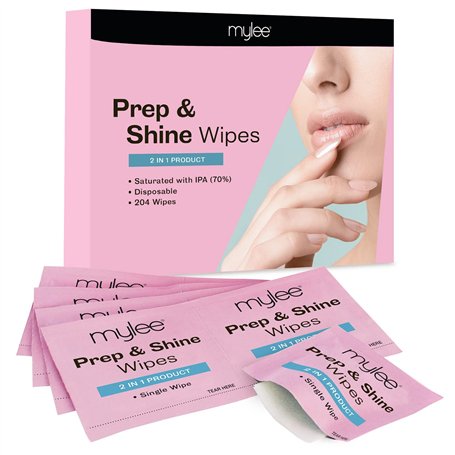 Mylee Lingettes de Préparation et de Brillance pour Nettoie le Gel UV/LED