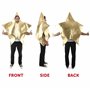 I LOVE FANCY DRESS - Costume de Noël pour adulte - Costume d'étoile grand doré avec trous pour le visage et les bras - Unisexe -