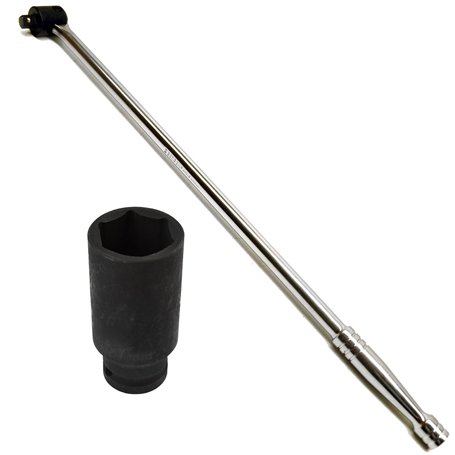 AB Tools Land Rover l'écrou de roue 27mm 1/2" & 24" profondes à l'aide d'une barre d'alimentation