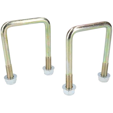 M10 60mm x 90mm boulon en U/N-Bolt pour remorque 1 paire avec des écrous UBR09 HAUTE RÉSISTANCE