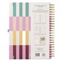 Busy B Agenda enseignant A4 non daté - Journal à rayures multicolores - Planificateur académique tout en un seul endroit avec se