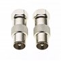 Connecteur de câble d'antenne TV coaxial de Type F mâle vers PAL mâle Adaptateur F mâle vers PAL idéal pour TV Lot de 2