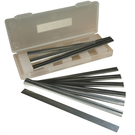 Lames de raboteuse d’outillage Xcalibur Compatible avec Makita DKP180 18V Sans fil LXT 82mm Couteaux réversibles Boîte de 10