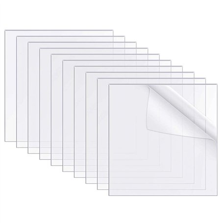 SUNSK Feuille Acrylique Transparent Panneau Acrylique 100 x 100 mm Feuilles de Plexiglas pour Remplacement de la Vitre du Cadre