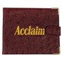 Acclaim Porte-cartes de score pliable en cuir synthétique avec fermeture à bouton-pression 12