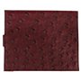 Acclaim Porte-cartes de score pliable en cuir synthétique avec fermeture à bouton-pression 12,5 cm x 10 cm (bordeaux)