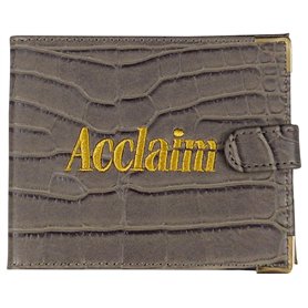 Acclaim Porte-cartes pliable style portefeuille pour pelouse, bowling et cartes de score - Effet reptiles - Fermeture à bouton-p Acclaim Porte-cartes pliable style portefeuille pour pelouse