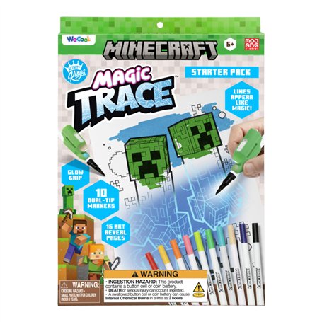 Paladone WeCool Minecraft Magic Trace Kit de démarrage de coloriage lumineux