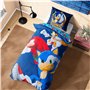 SONIC THE HEDGEHOG Housse de Couette et Taie d'oreiller Garçon