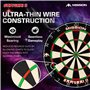 Mission Darts DB023 Samurai II Cible de fléchettes Standard de compétition Professionnelle avec Structure métallique Ultra Fine