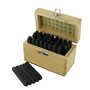 Silverline 273197 Boîte de 36 poinçons chiffres et lettres 5 mm