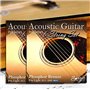 Adagio Pro Lot de 2 jeux de cordes légères pour guitare acoustique Calibre 11-50 Bronze phosphoreux Convient également comme cor