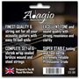 Adagio Pro Lot de 2 jeux de cordes légères pour guitare acoustique Calibre 11-50 Bronze phosphoreux Convient également comme cor