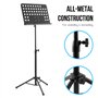 TIGER MUS7-BK Pupitre pour musique d'orchestre, pupitre pour partitions entièrement réglable - Noir