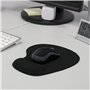 TRIXES Coussin de Confort en Caoutchouc Noir Poignet Gel Reste Soutien Souris Tapis Souris