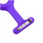 TRIXES Montre à Gousset d'infirmière Quartz en Silicone avec Broche Violet