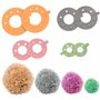 Curtzy Machine a Pompon en Plastique (Lot de 4) - 4 Tailles (3