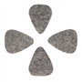 Felt Tones Mini FELM-MT-4 Boîte mixte de 4 médiators pour ukulélé, naturel, 4 mm x 26 mm x 22 mm